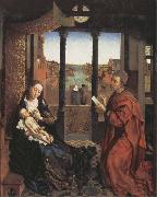 Roger Van Der Weyden Saint Luke Drawing the Virgin and Child Norge oil painting reproduction